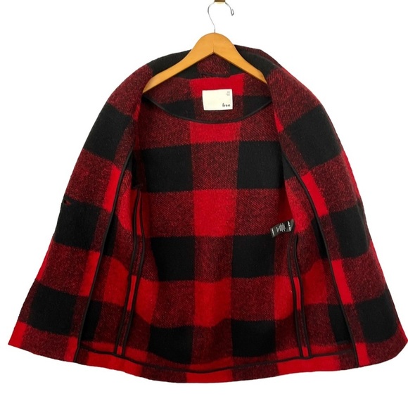 WILFRED Buffalo Check Wool Coat - Picture 10 of 15